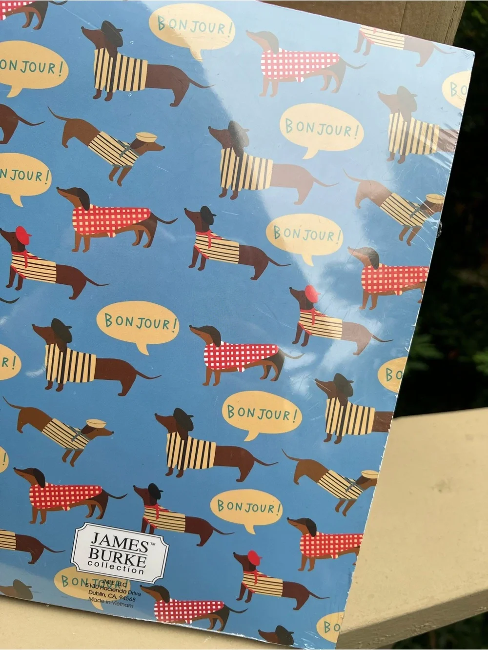 Dachshund Bon Jour 3pk Notepad Set